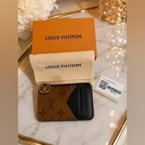 Louis Vuitton Romy Card Holder Monogram Reverse Black | Box & Dust Bag